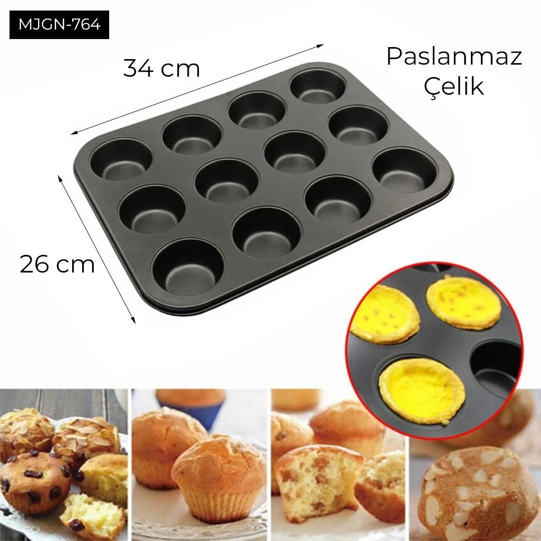 12 Gözlü Kek Kalıbı