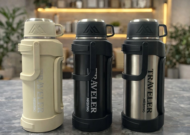 1200 Ml Çift Katmanlı Vakumlu Paslanmaz Çelik Termos