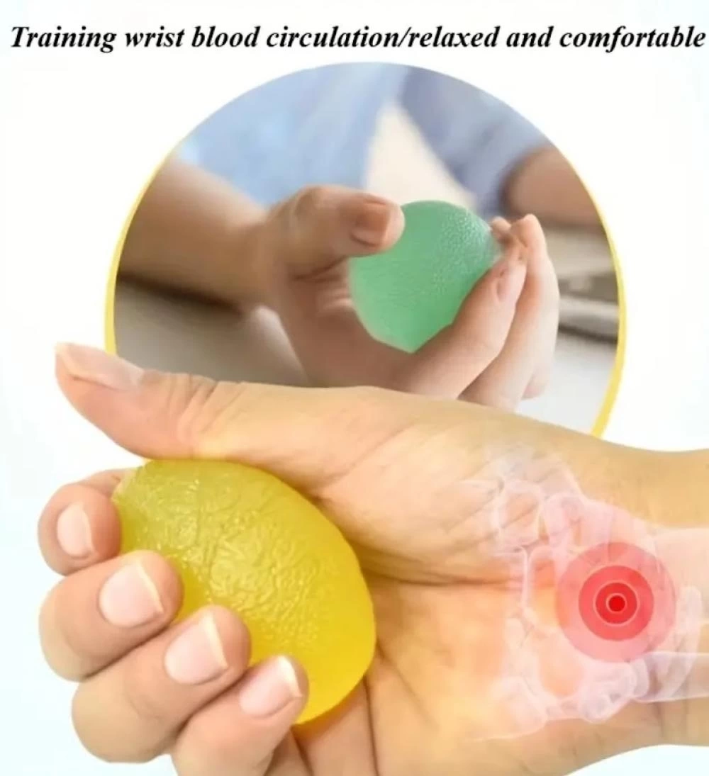 Silikon El Egzersiz Topu | Dayanıklı, Ergonomik Ve Rahat Kullanım