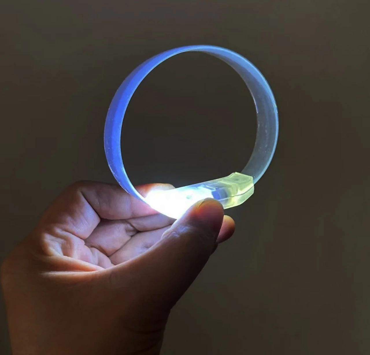 3 Modlu Pilli Led Işıklı Esnek Parti Bilekliği Pembe