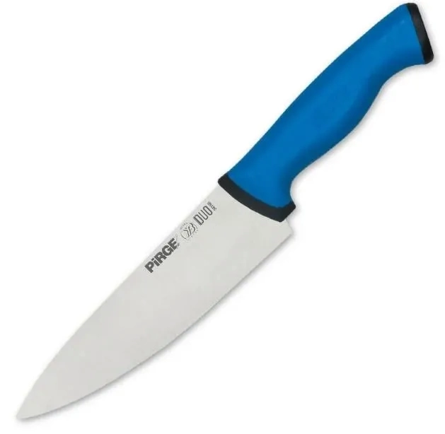 34161 Duo Şef Bıçağı 21 Cm - Kırmızı Kaymaz Sap