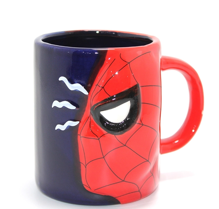 3d Spiderman Tasarımı Porselen Kupa Bardak