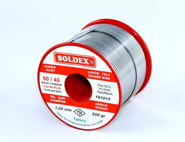 60-40 Lehim Teli 500 Gr 1 Mm - Sn:60 / Pb:40