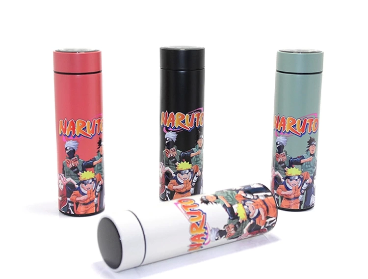 Anime Baskılı Digital Göstergeli Termos 500 Ml