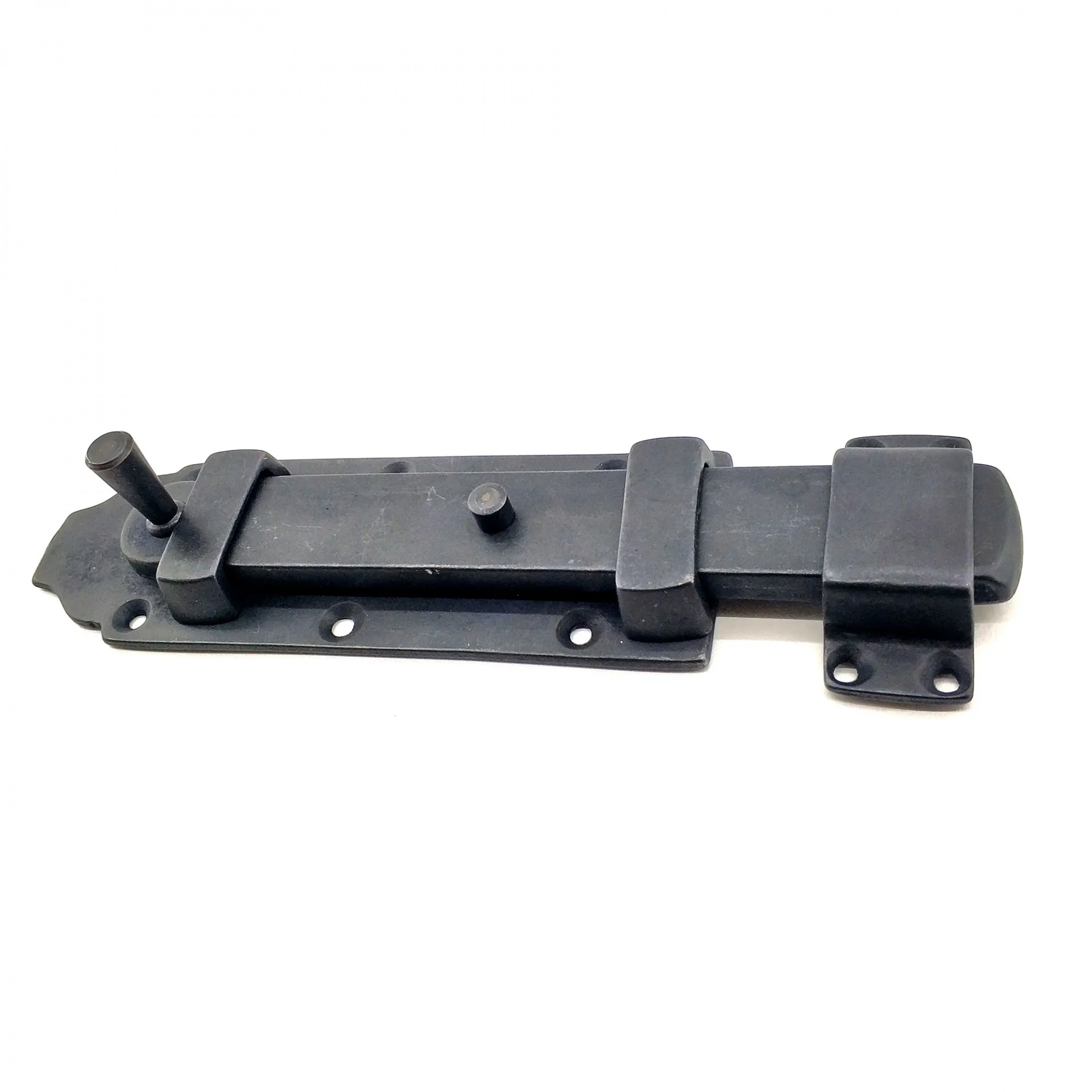 Antika Tarz Dekoratif Pirinç Yassı Kapı Sürgüsü - 35x145 Mm, Oksit