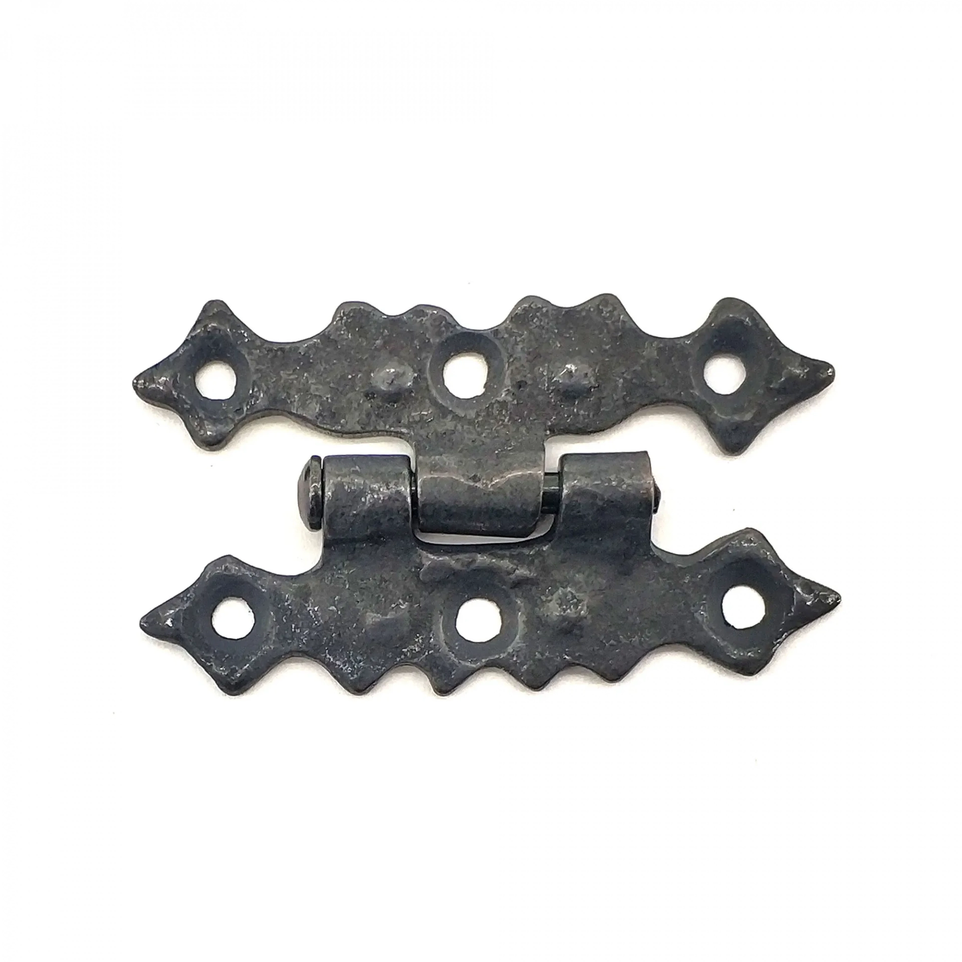 Antika Tarz Dekoratif Pirinç Yıldız Menteşe - 84x44 Mm, Oksit
