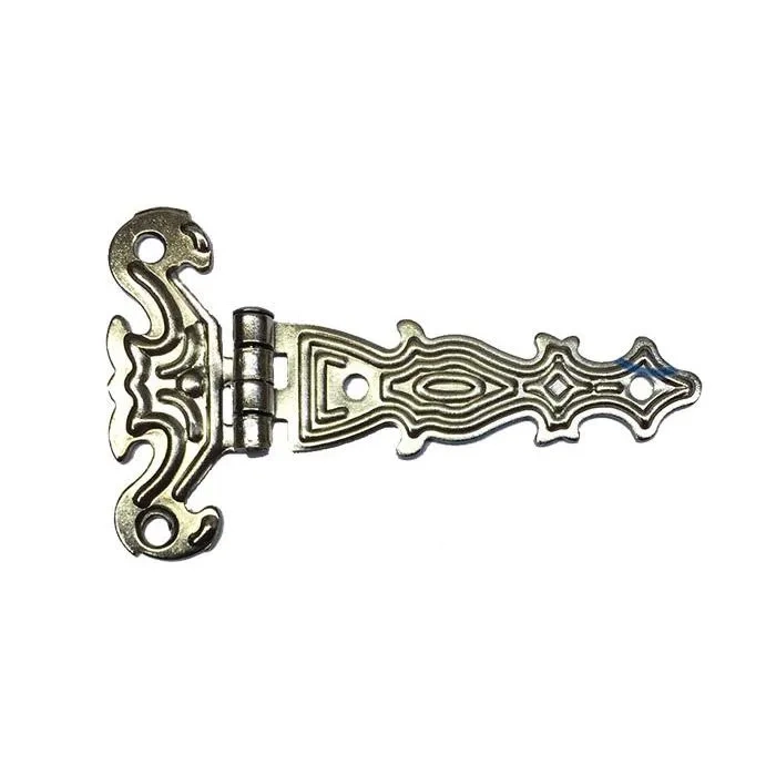 Dekoratif, Sac Tek Kuyruklu Menteşe - 40x68 Mm, Küçük, Nikel, 100 Adet