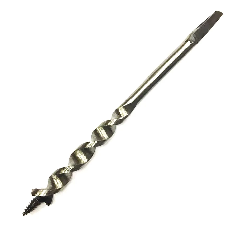 Fenerli Ahşap Burgu El / Matkap Ucu - Dört Köşe 18 Mm