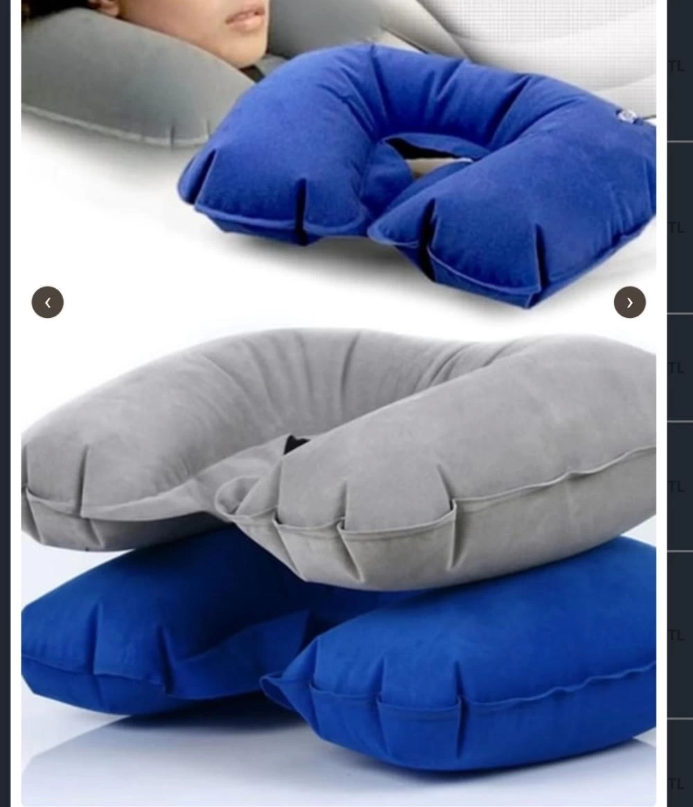 Premium Seyahat Boyunluğu Uçak Otobüs Araç Ofis İçin Ergonomik Boyun Destek Yastığı