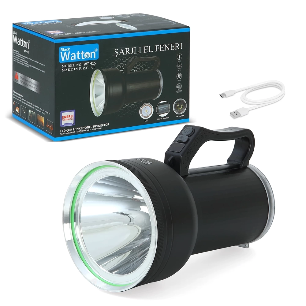 Gt Led Taşınabilir Güneş Solar Ledli Fener