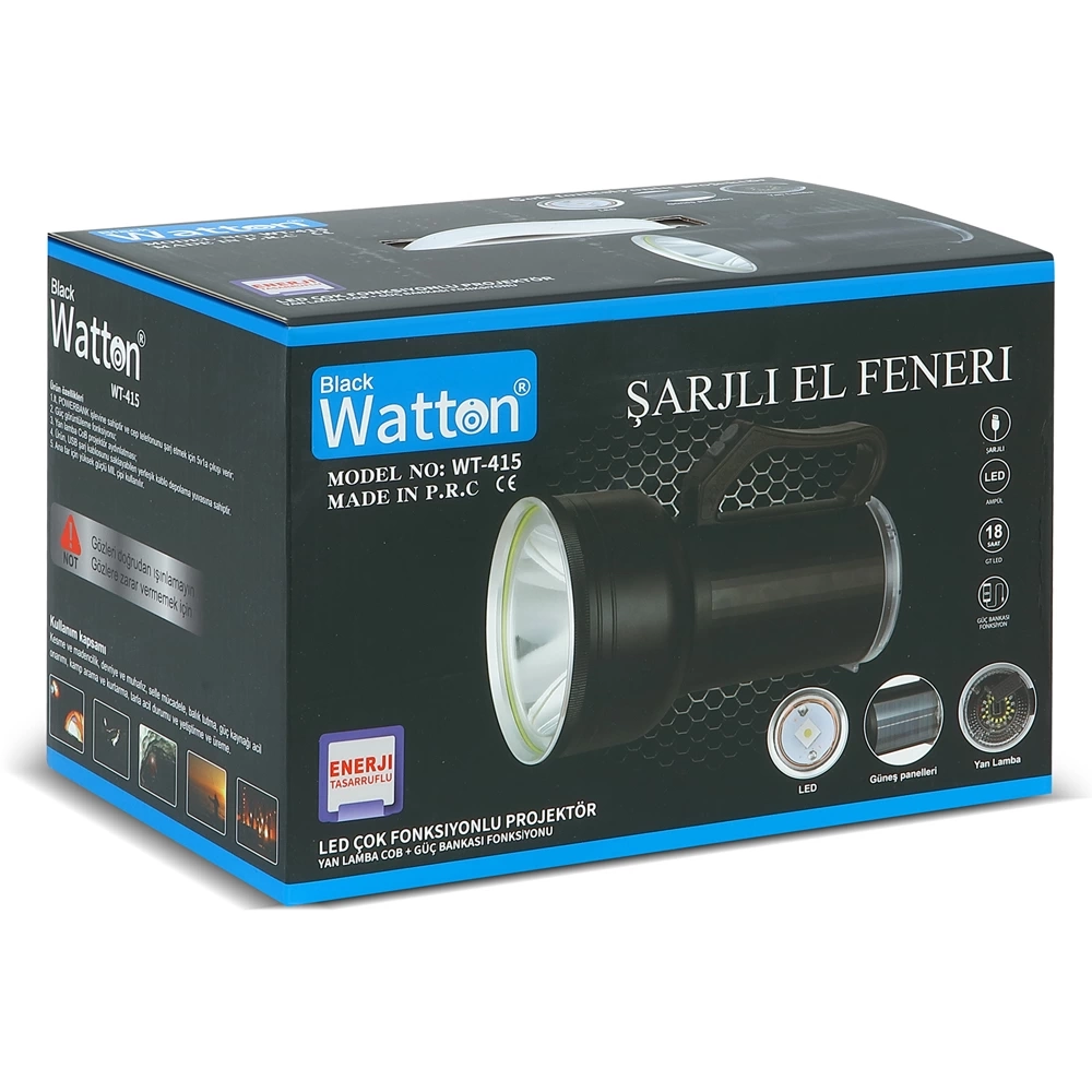 Gt Led Taşınabilir Güneş Solar Ledli Fener