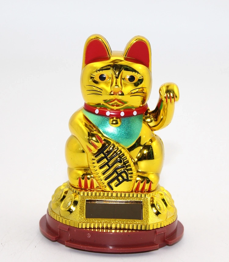 Güneş Enerjili Pati Salayan Şans Kedisi ( Maneki Neko )