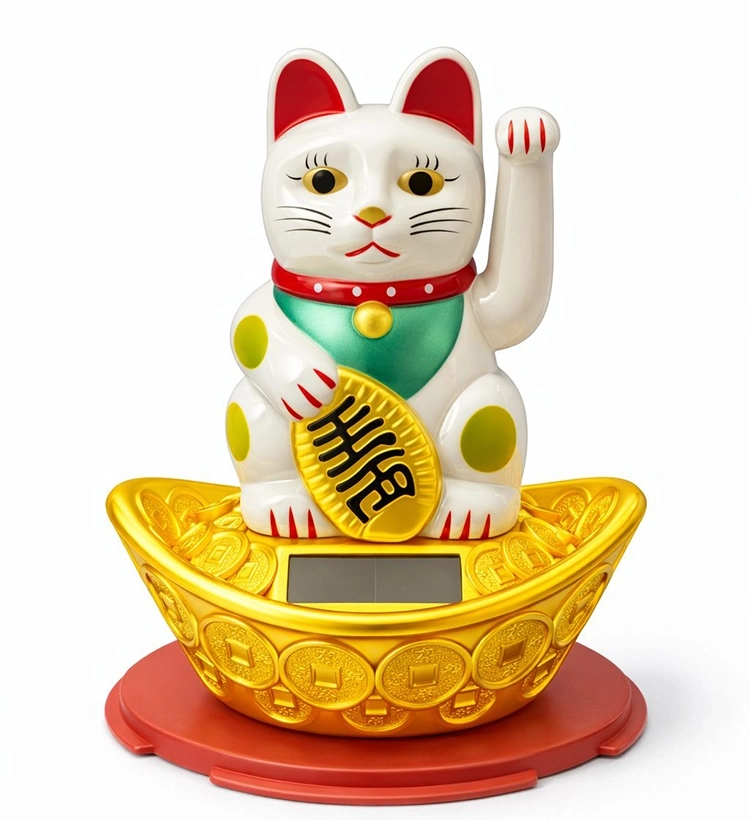 Güneş Enerjili Sallanan Şans Kedisi - Maneki Neko
