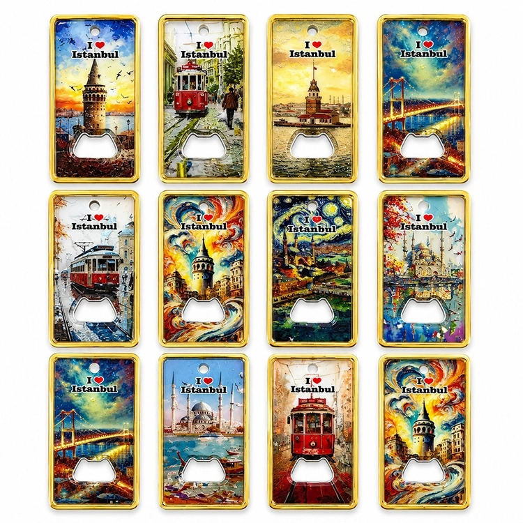 İstanbul Temalı Açacaklı Buzdolapı Süsü Magnet