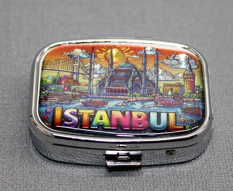 İstanbul Temalı İlaç Kutusu Anahtarlık