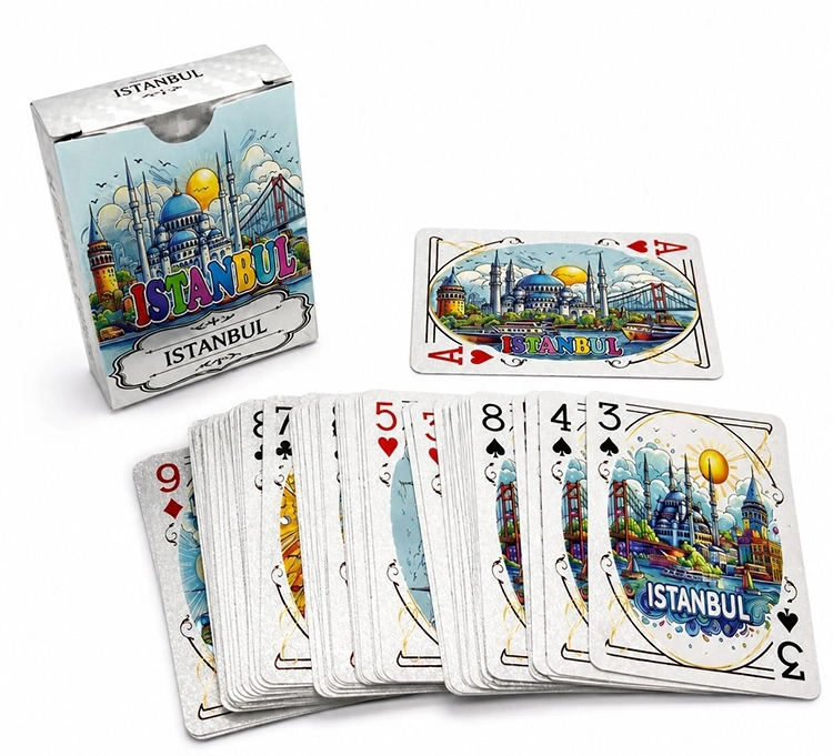 İstanbul Temalı İskambil Oyun Kartı