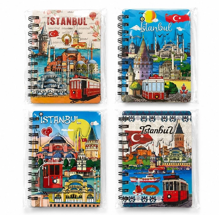 İstanbul Temalı Kabartmalı Defter
