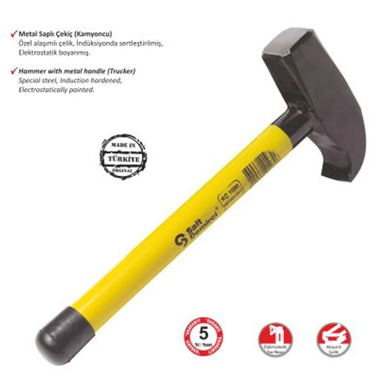 Kamyoncu Metal Saplı Çekiç 2000 Gr