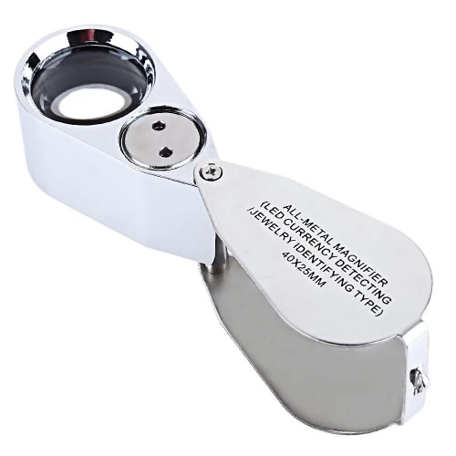 Kontrol, Için Özel Kutulu Metal Işıklı Lup 30x21
