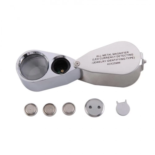 Kontrol, Için Özel Kutulu Metal Işıklı Lup 30x21
