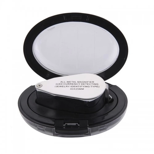 Kontrol, Için Özel Kutulu Metal Işıklı Lup 30x21