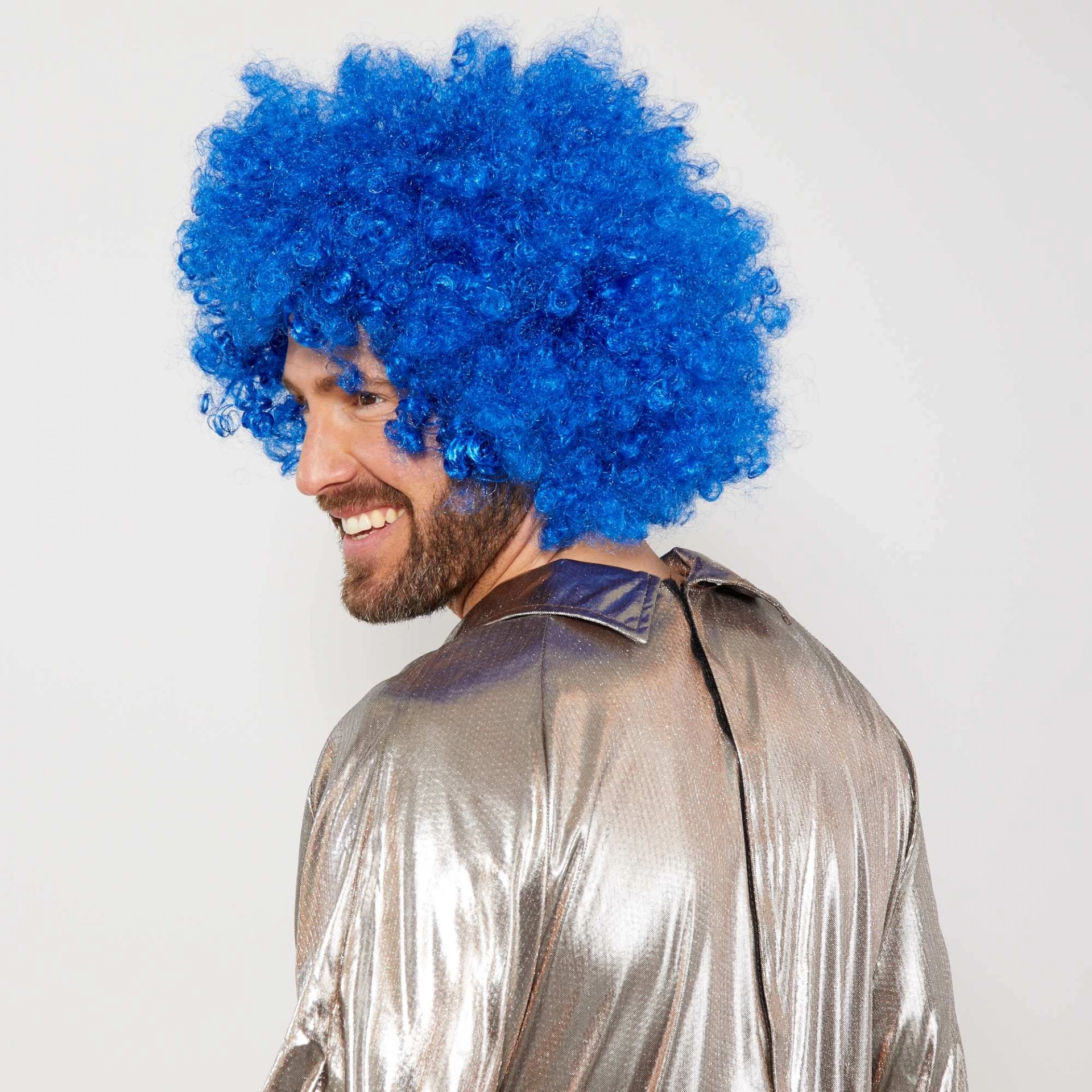 Kırmızı Renk Kıvırcık Afro Bonus Peruk
