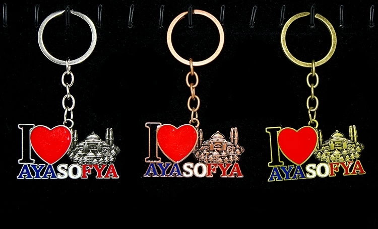 Metal Ayasofya Anahtarlık