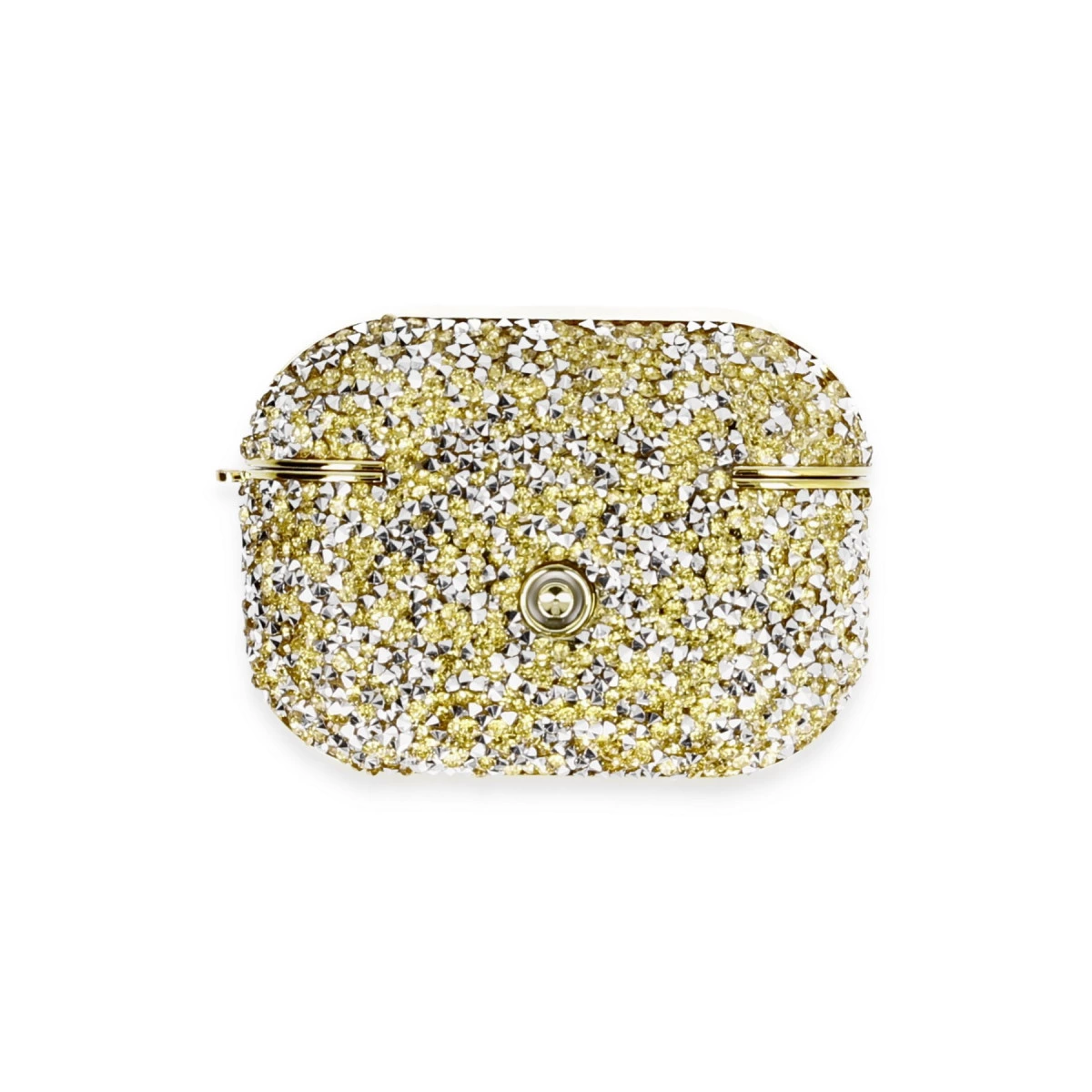Airpods Pro 2 (2.nesil) Luz Taşlı Kılıf - Gold