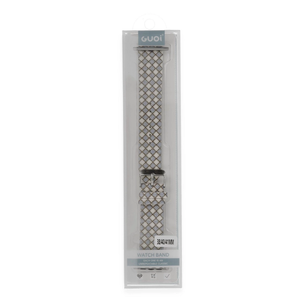 Watch 38mm Karo Motif Kordon - Lila