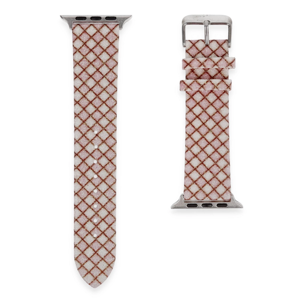 Watch 38mm Karo Motif Kordon - Pembe