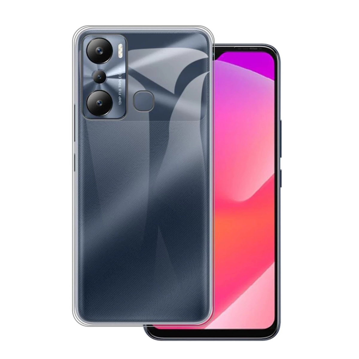 İnfinix Hot 20i Kılıf Lüx Şeffaf Silikon