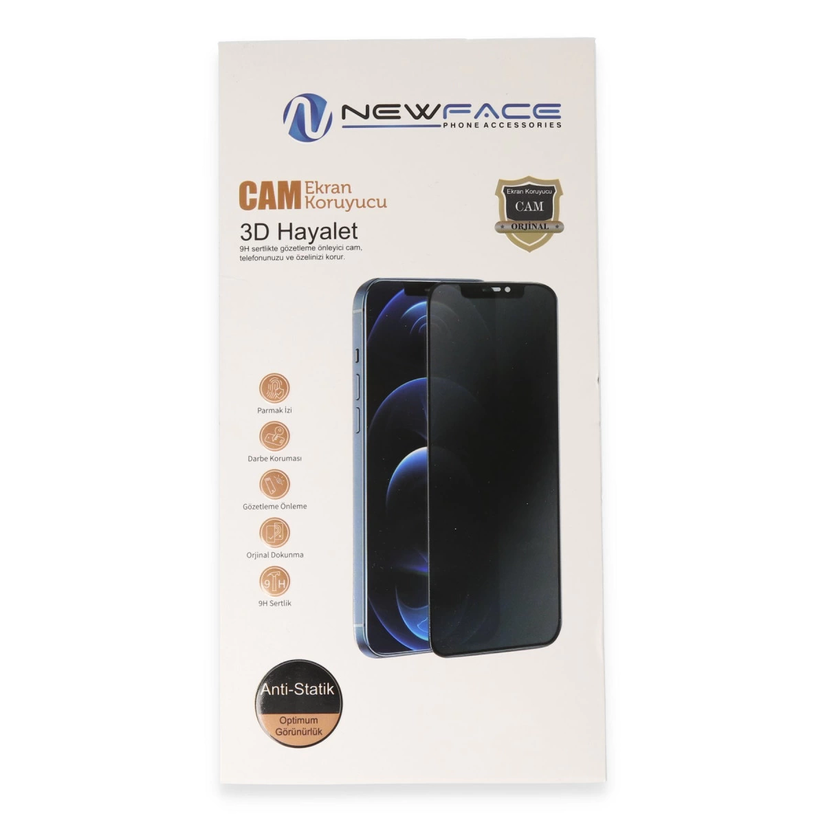 İphone 14 3d Antistatik Hayalet Cam Ekran Koruyucu
