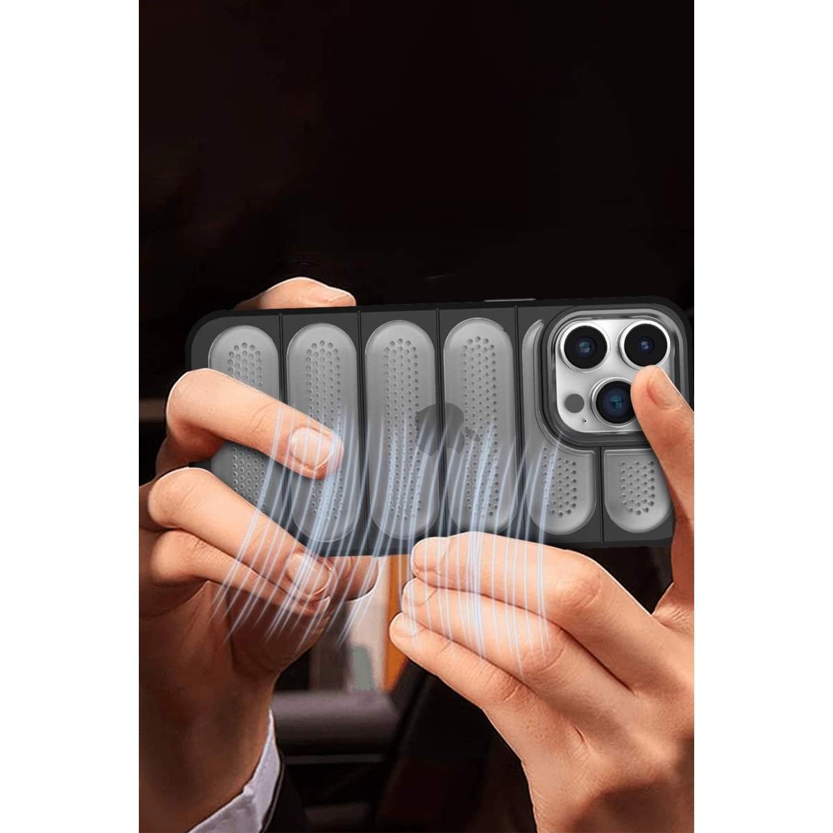 İphone 14 Pro Kılıf Airmax Silikon Kapak - Siyah