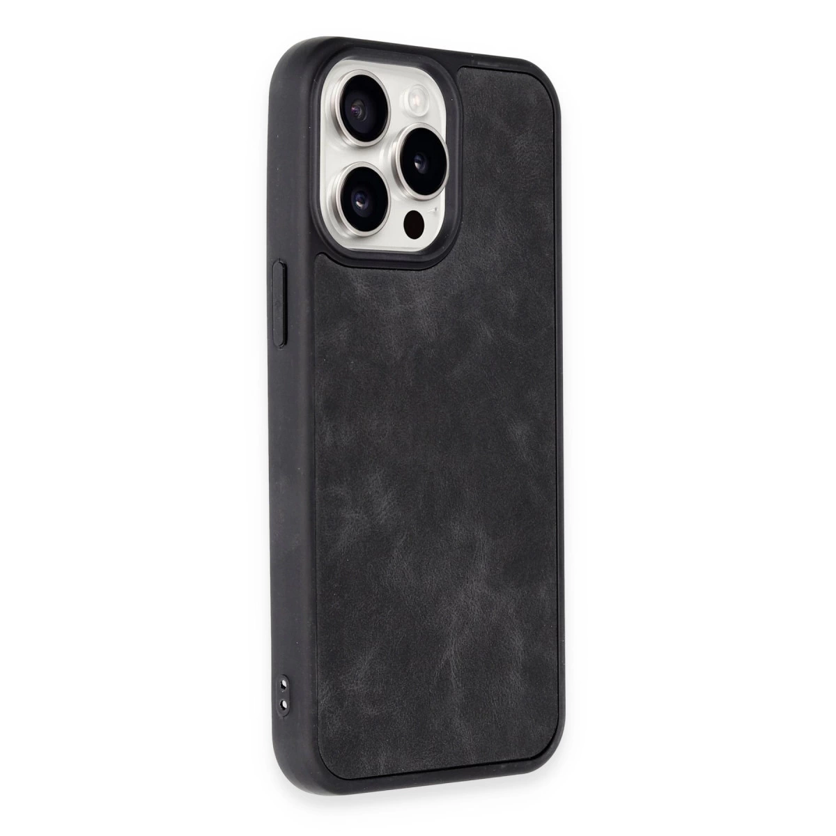 İphone 14 Pro Kılıf Aras Deri Kapak - Siyah