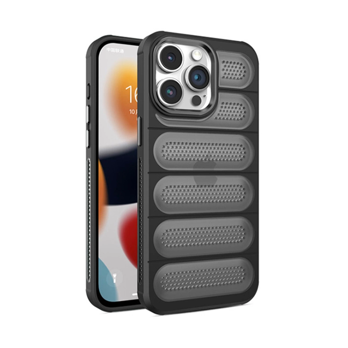 İphone 15 Pro Max Kılıf Airmax Silikon Kapak - Siyah
