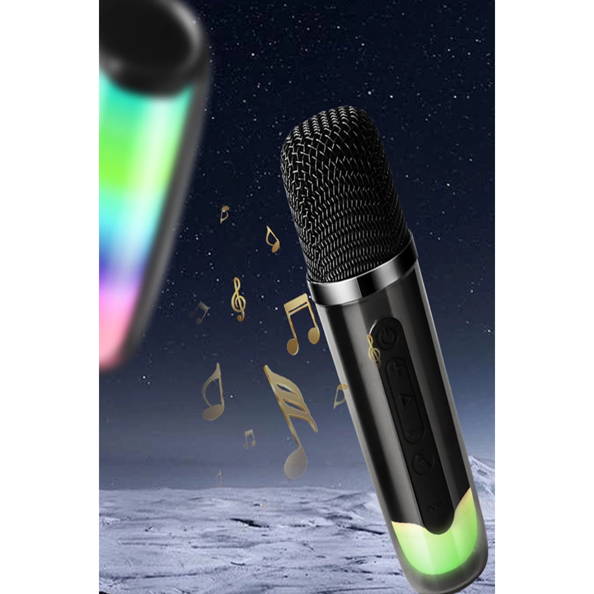 Pluse 7 Mikrofonlu Rgb Kablosuz Hoparlör - Beyaz