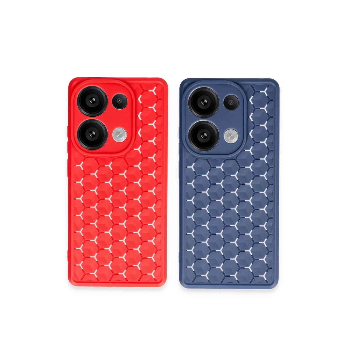 Realme C65 Kılıf Petek Silikon Kapak - Lacivert