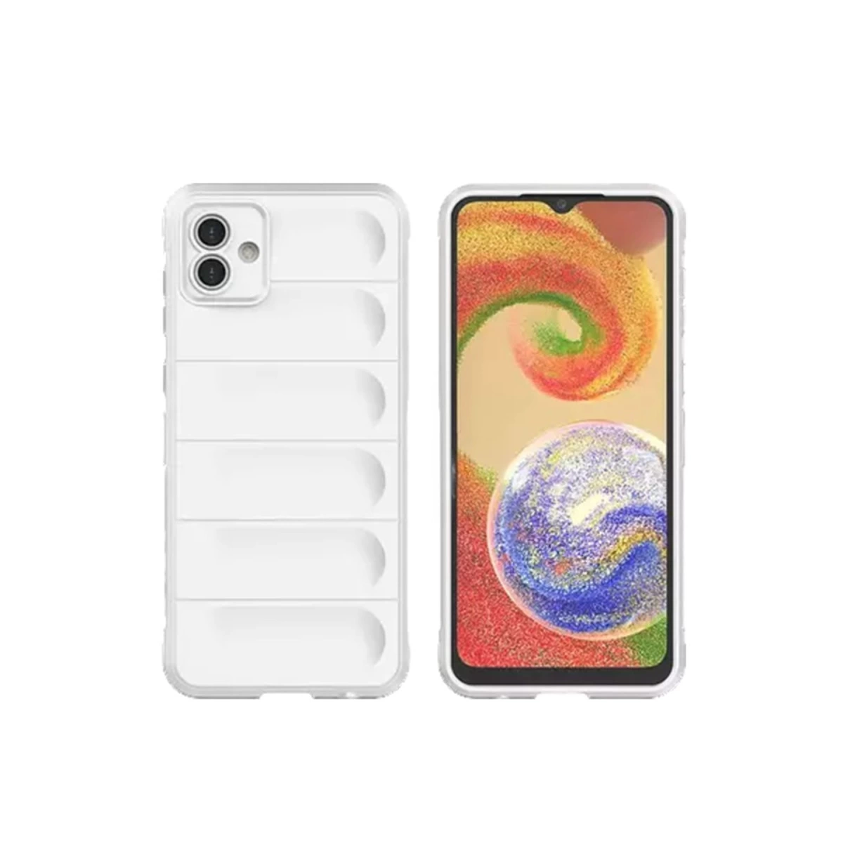 Samsung Galaxy A05 Kılıf Optimum Silikon - Krem