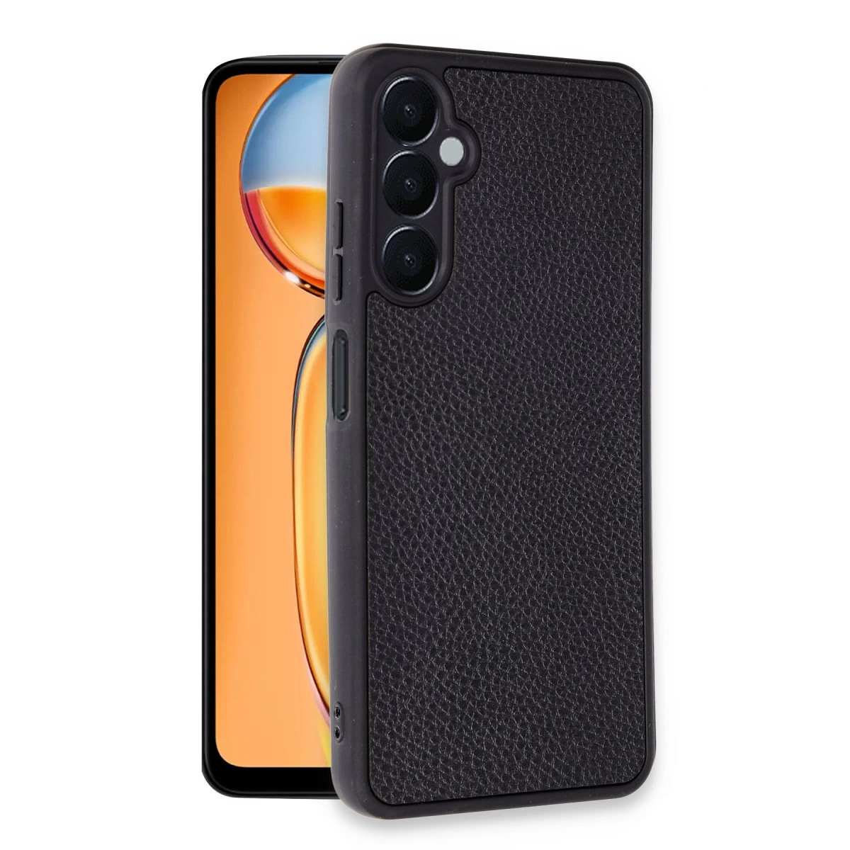 Samsung Galaxy A05s Kılıf Aras Deri Kapak - Siyah