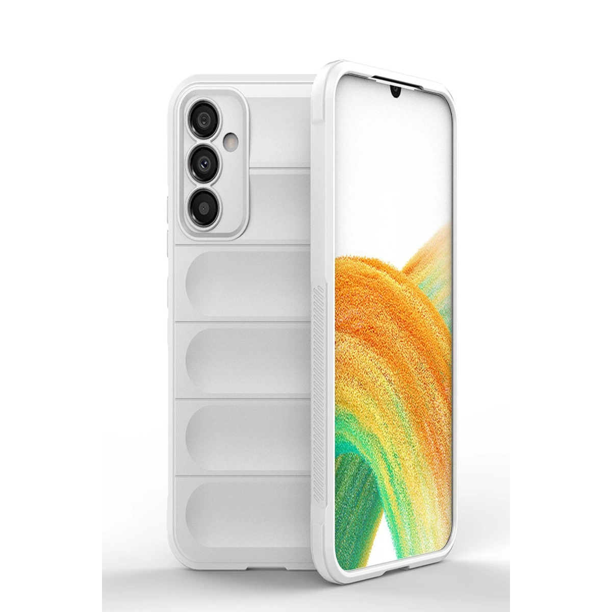 Samsung Galaxy A05s Kılıf Optimum Silikon - Krem