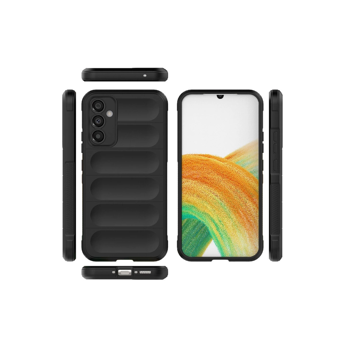 Samsung Galaxy A05s Kılıf Optimum Silikon - Siyah