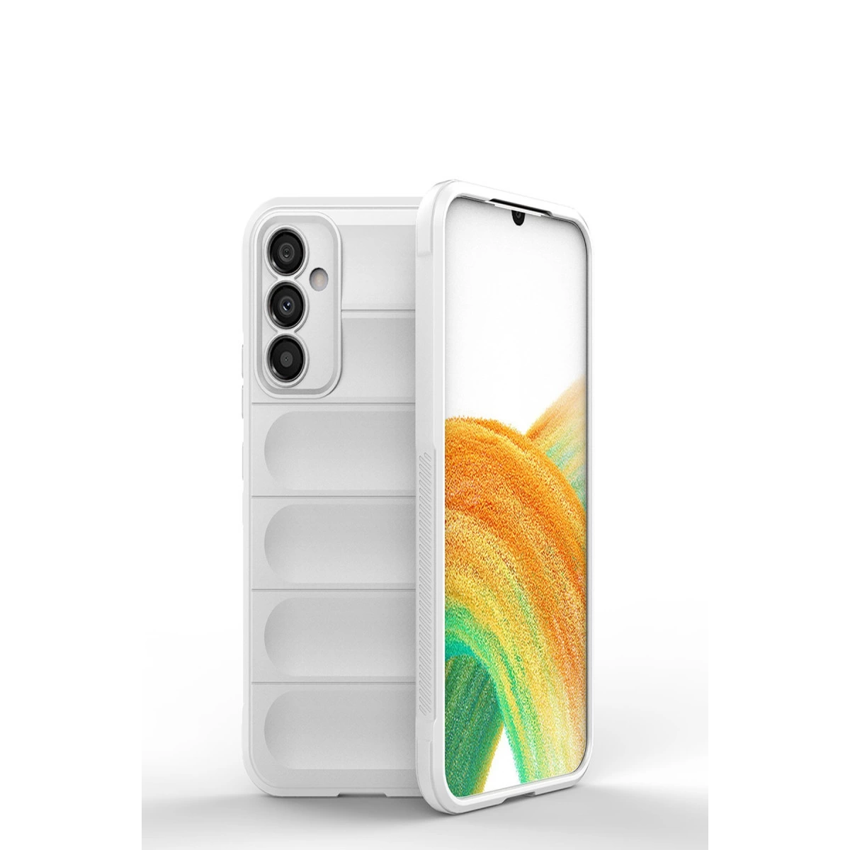 Samsung Galaxy A15 4g Kılıf Optimum Silikon - Krem
