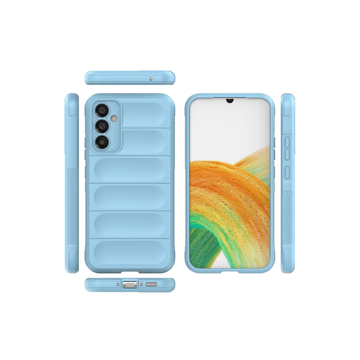 Samsung Galaxy A25 5g Kılıf Optimum Silikon - Sky Blue