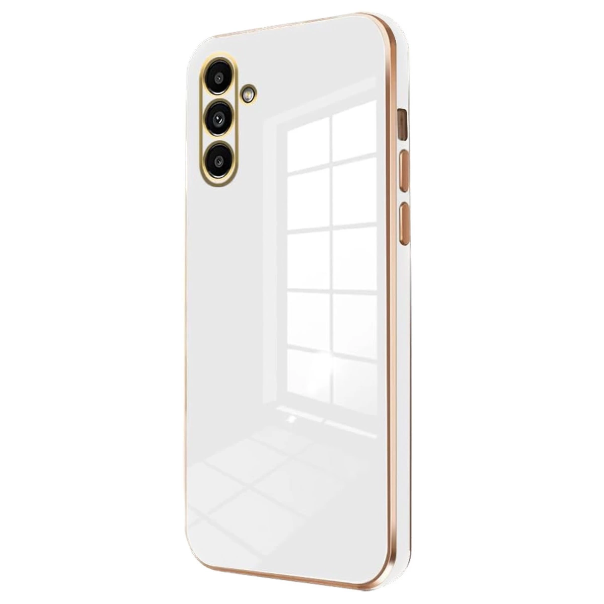 Samsung Galaxy A25 5g Kılıf Volet Silikon - Beyaz