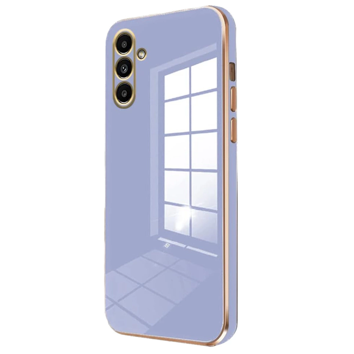 Samsung Galaxy A55 5g Kılıf Volet Silikon - Mavi