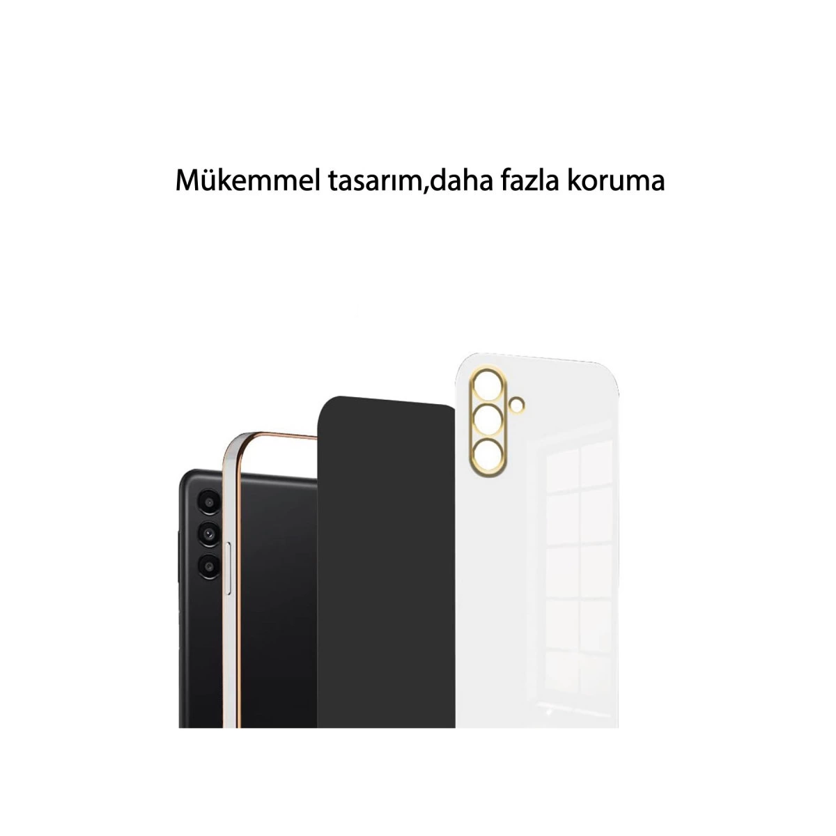 Samsung Galaxy A55 5g Kılıf Volet Silikon - Mavi