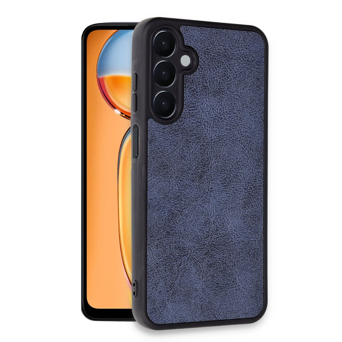 Samsung Galaxy M15 Kılıf Aras Deri Kapak - Lacivert