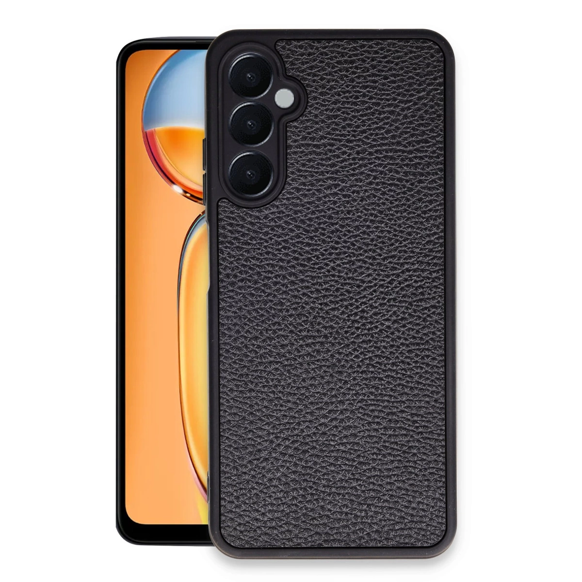 Samsung Galaxy M15 Kılıf Aras Deri Kapak - Siyah
