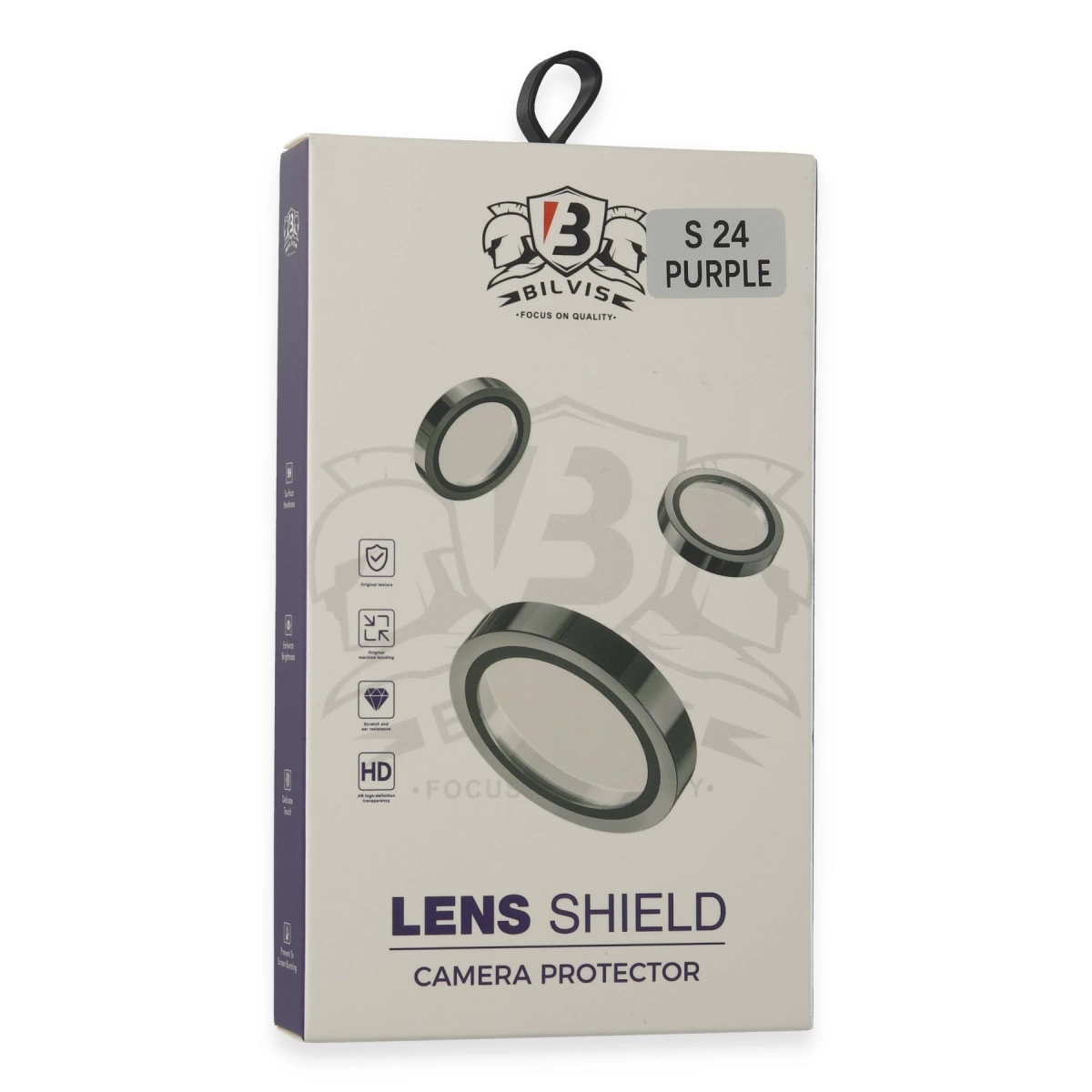 Samsung Galaxy S24 Bilvis Titan Kamera Lens - Derin Mor