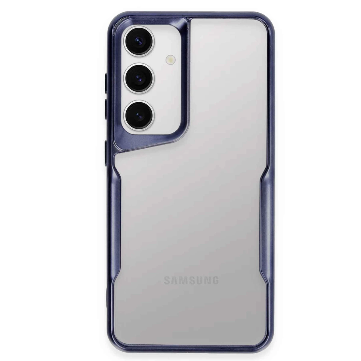 Samsung Galaxy S24 Kılıf Boyi Silikon Kapak - Lacivert